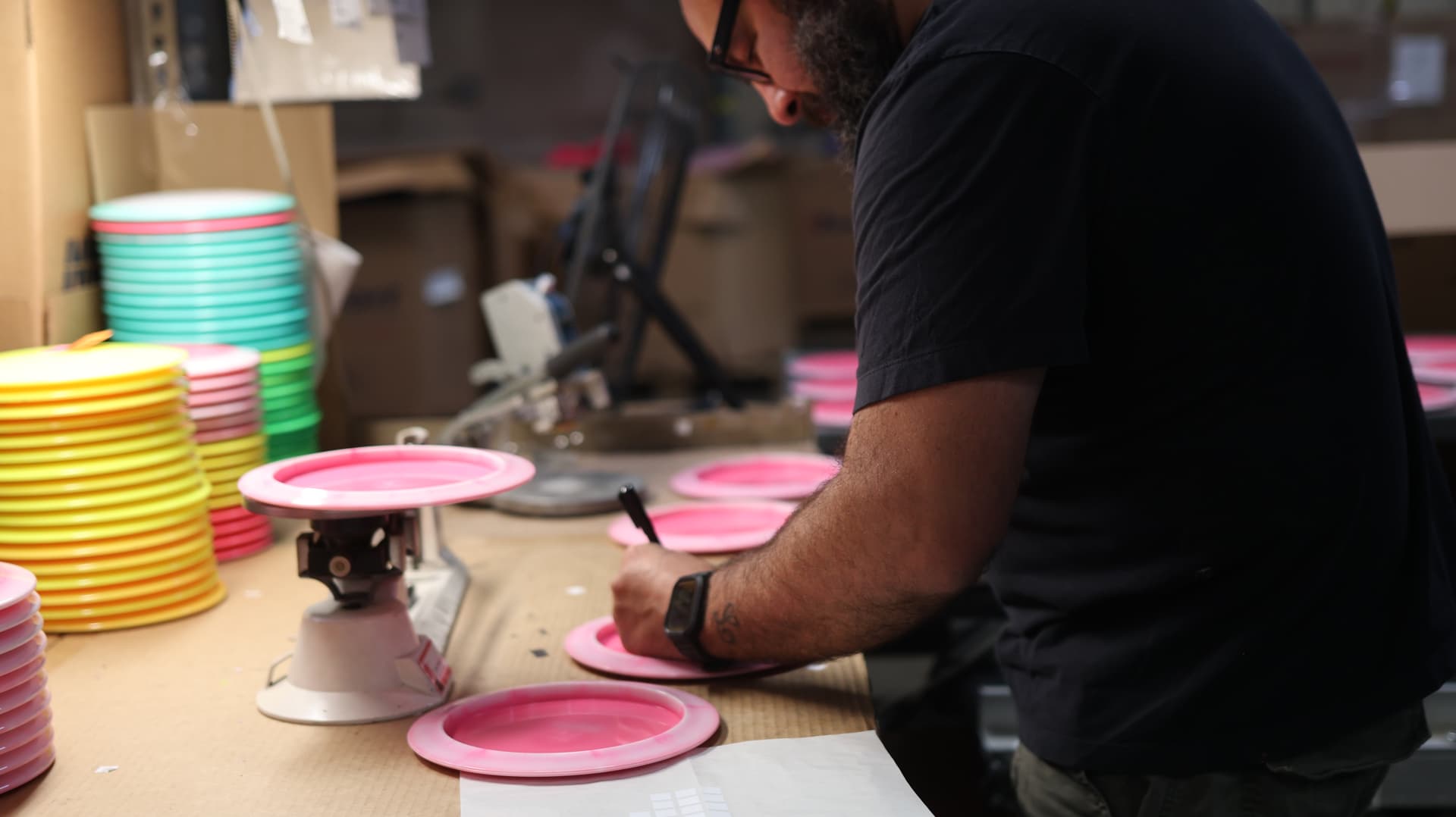 An employee checks for quality control at the Innova factory in Rancho Cucamonga, Calif., on June 4, 2026. (Courtesy of Innova)