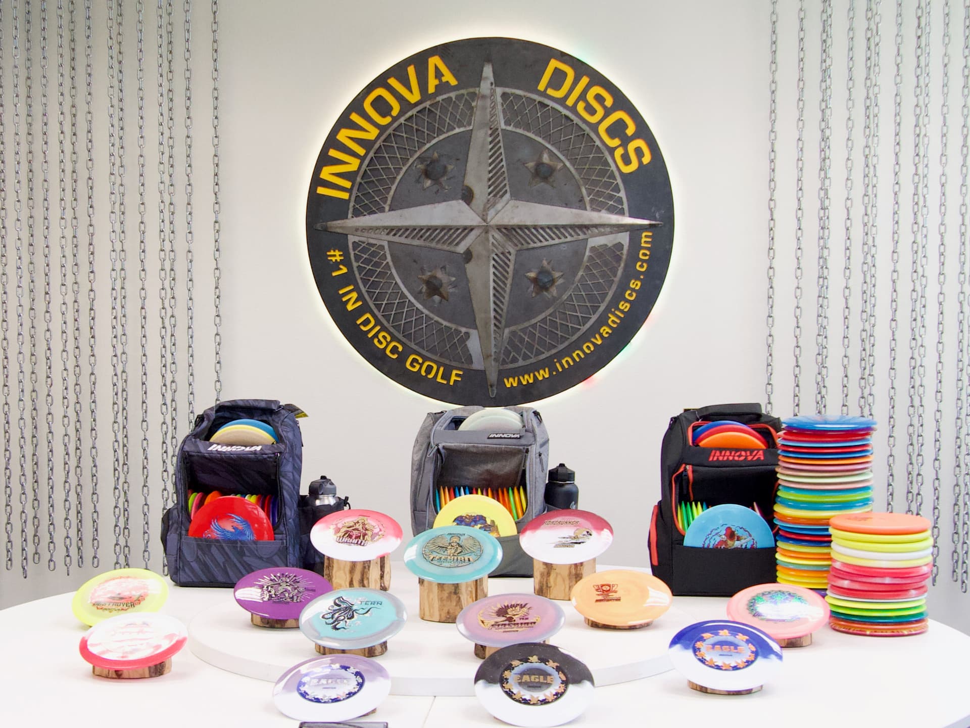 The showroom of the Innova Factory store in Rancho Cucamonga, Calif., as seen on June 3, 2026. (Travis Gillmore/The Epoch Times)
