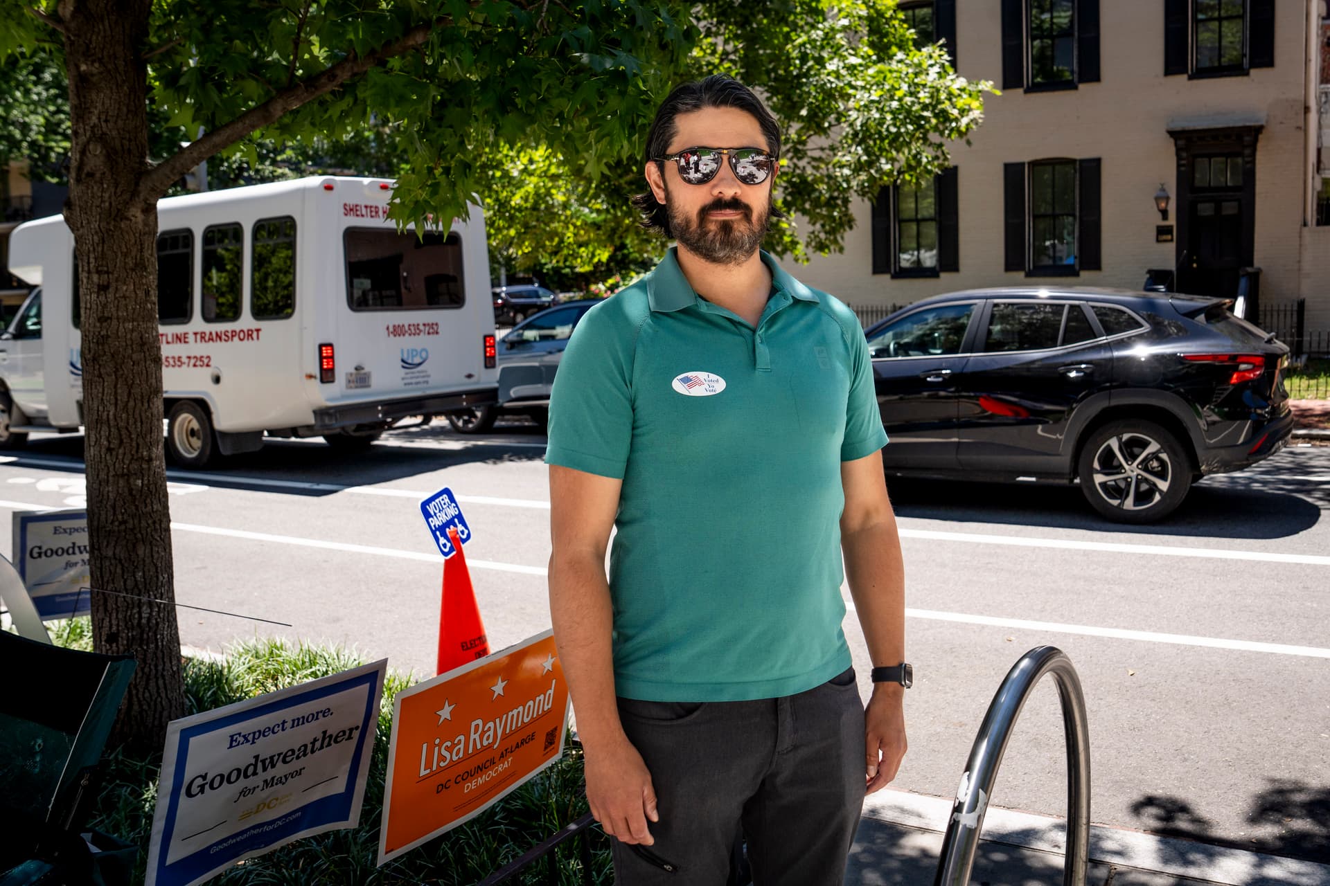 Barry Rodgers after voting in Washington on June 16, 2026. (Madalina Kilroy/The Epoch Times)