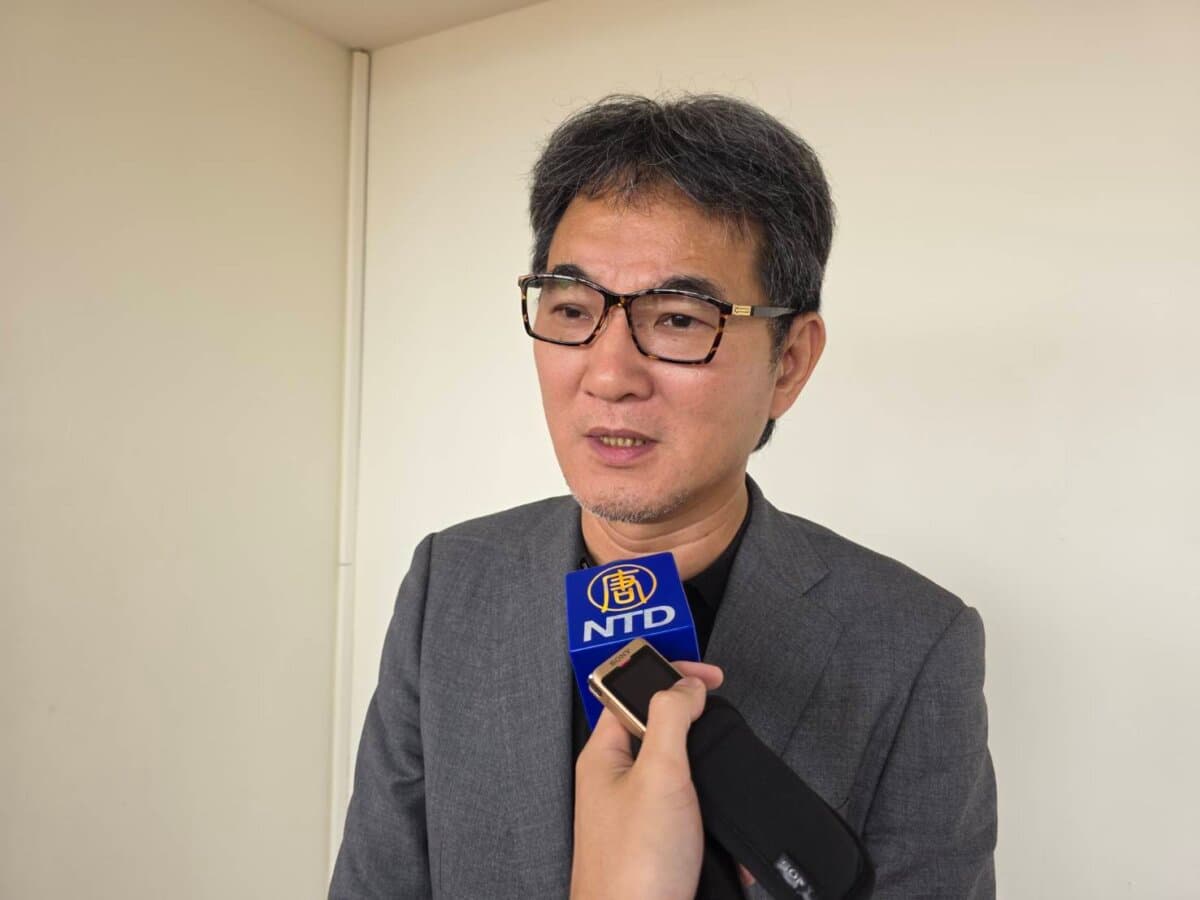 Liu Chien-kuo, a legislator, takes part in a legislative hearing on combating and preventing forced organ harvesting, in Taipei, Taiwan, on June 17, 2026. (Chang Huai-jen/The Epoch Times)