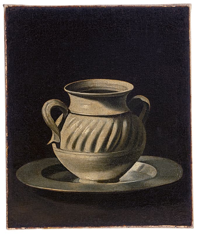 “Alcarraza on a Plate,” circa 1650, by Francisco de Zurbarán. Oil on canvas; 1 foot 1 1/2 inches by 11 1/8 inches. Private collection. Courtesy of Elvire de Maintenant & Hubert Duchemin. (Copyright Claude Iverné/Elnour)