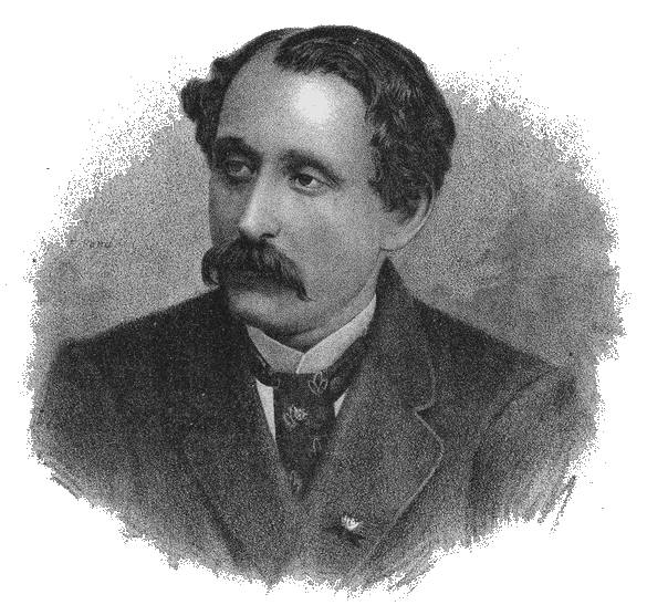 Louis Moreau Gottschalk illustrated in an 1864 Publication of The Dying Poet for piano. (Public Domain)