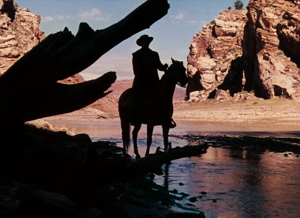 Vance Shaw (Randolph Scott) rides the Great Plains, in “Western Union.” (20th Century Fox)