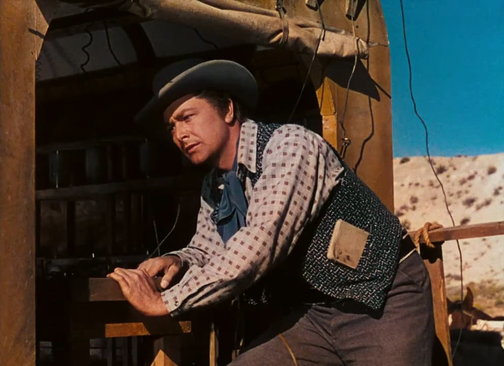 Richard Blake (Robert Young) works the wires, in “Western Union.” (20th Century Fox)
