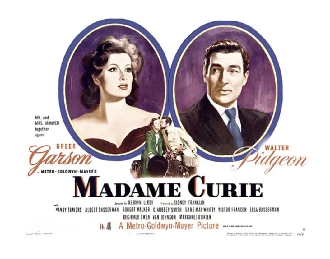 Poster for "Madame Curie." (Metro-Goldwyn-Mayer)