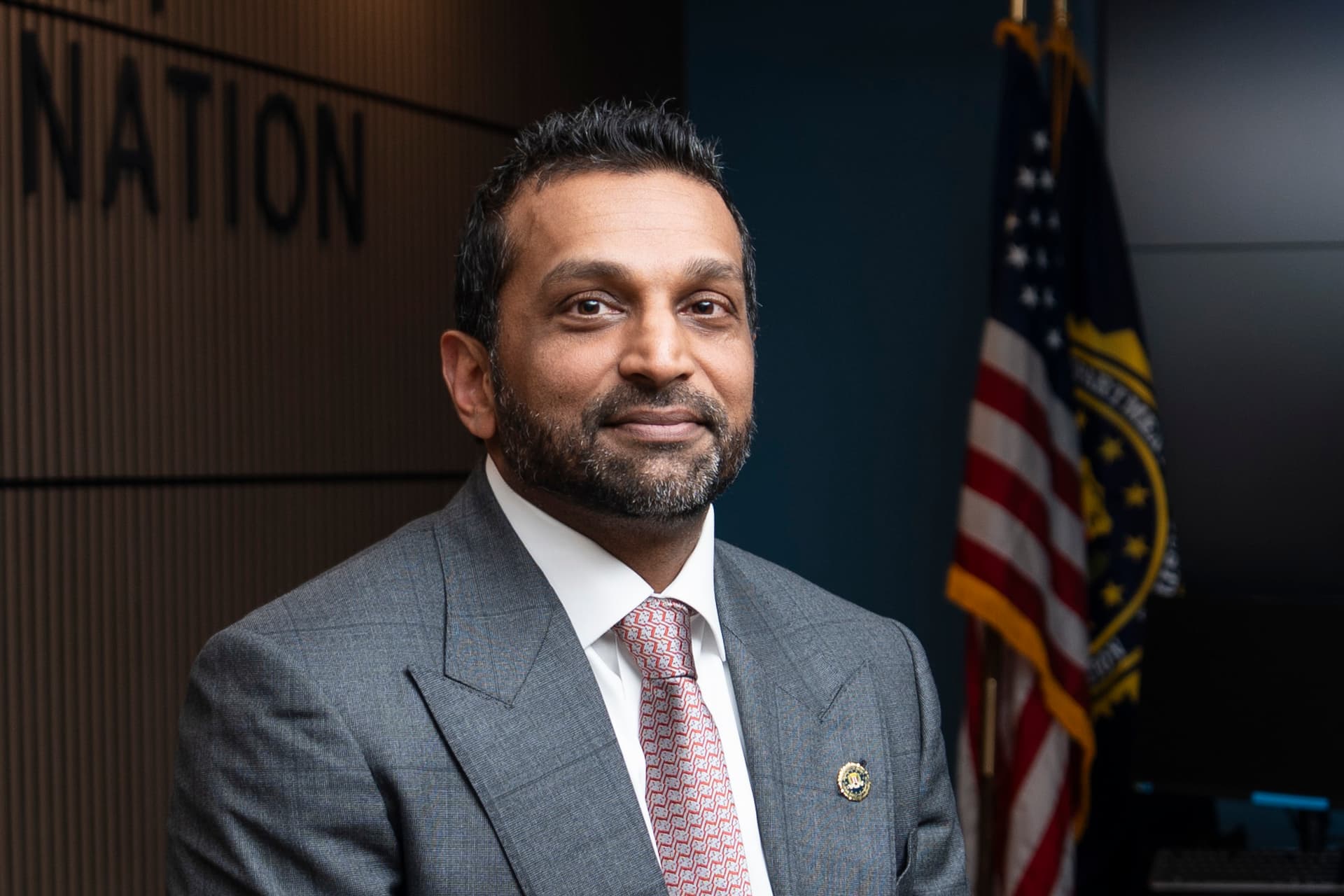 FBI Director Kash Patel at the agency headquarters in Washington on Aug. 4, 2026. (Madalina Kilroy/The Epoch Times)