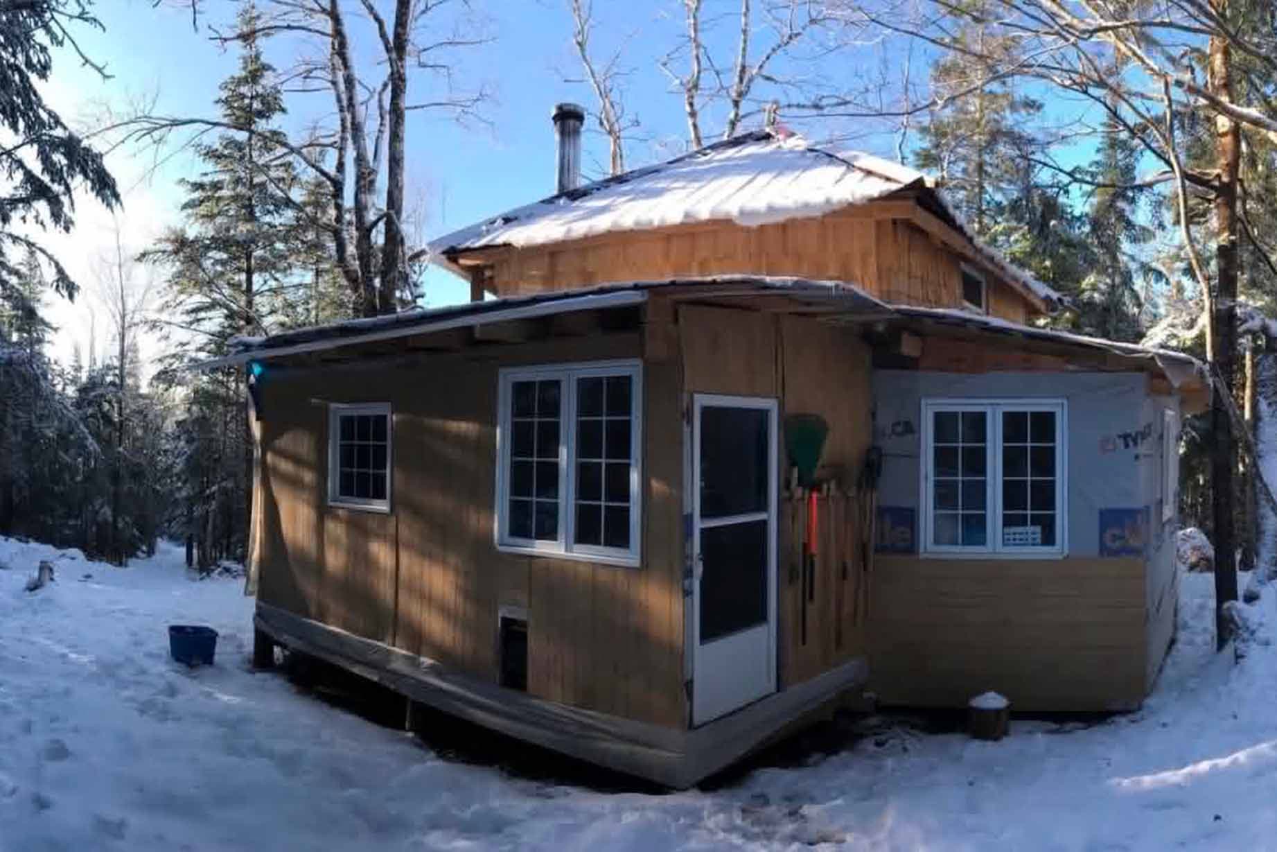 The Ringland homestead during the heavy winter of Nova Scotia. (Courtesy of Cameron Ringland)