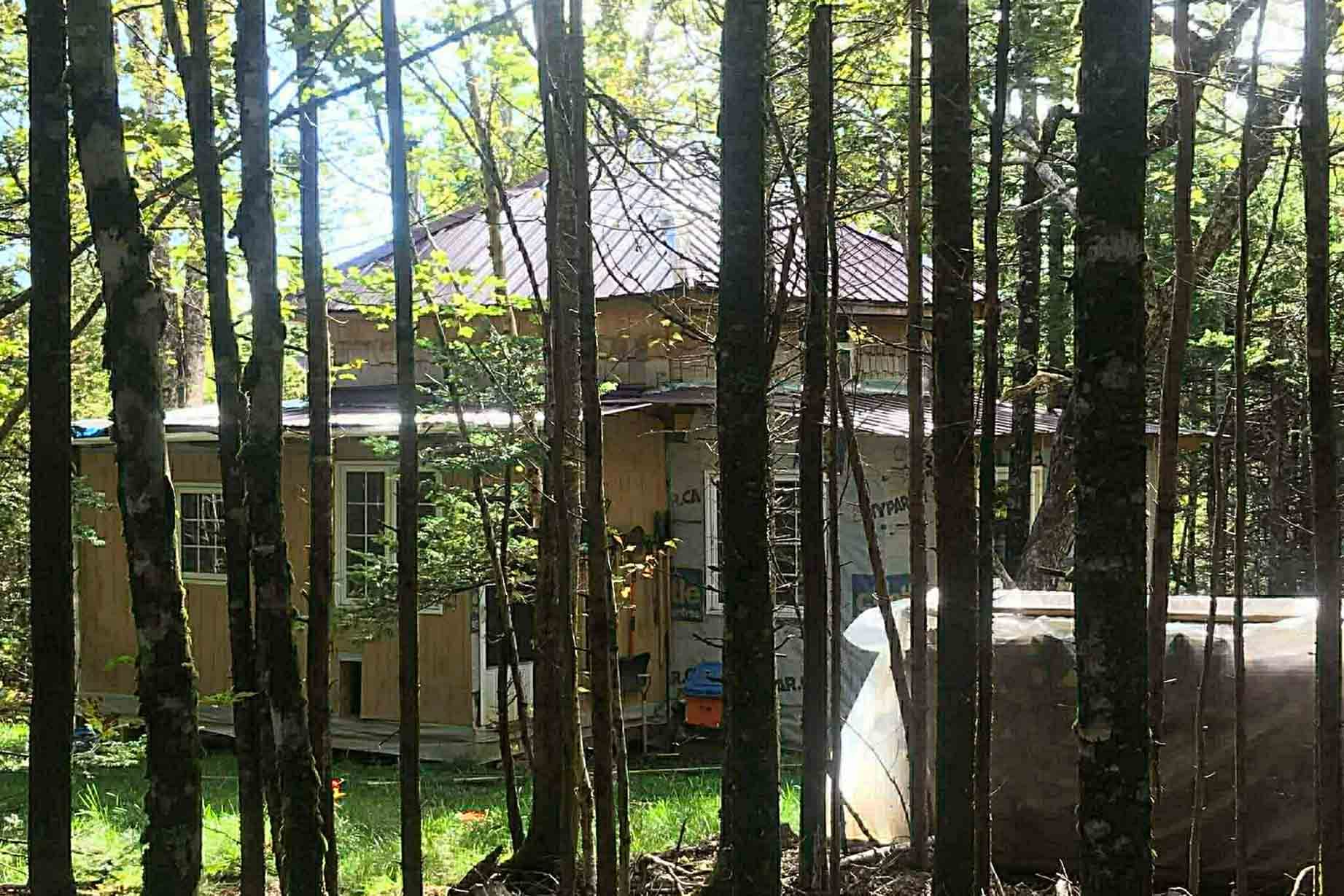 Cameron Ringland’s homestead in the backwoods of Cape Breton, Nova Scotia. (Courtesy of Cameron Ringland)