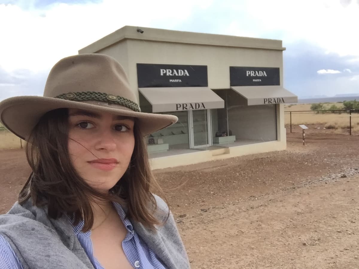 Davis in Marfa, Texas. (Courtesy of Julia James Davis)