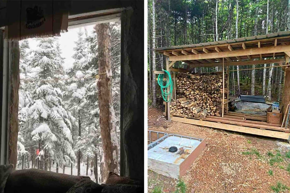 Ringland built a homestead in hopes of skirting around the infrastructure and loan system that he felt was like a “trap.” (Courtesy of Cameron Ringland)