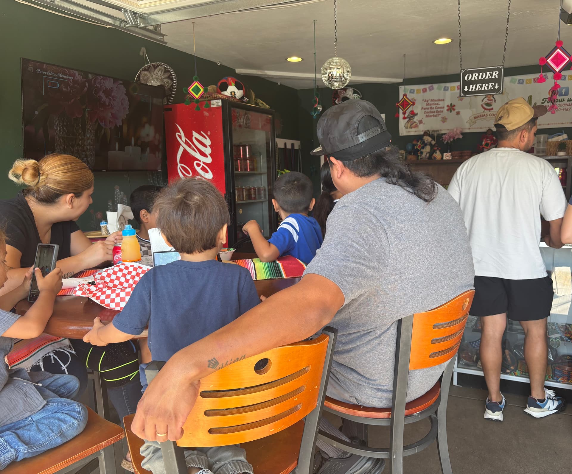 A family dining area at Maria’s Cocina, a MEHKO home restaurant in Pittsburg, Calif. (Helen Billings/The Epoch Times)