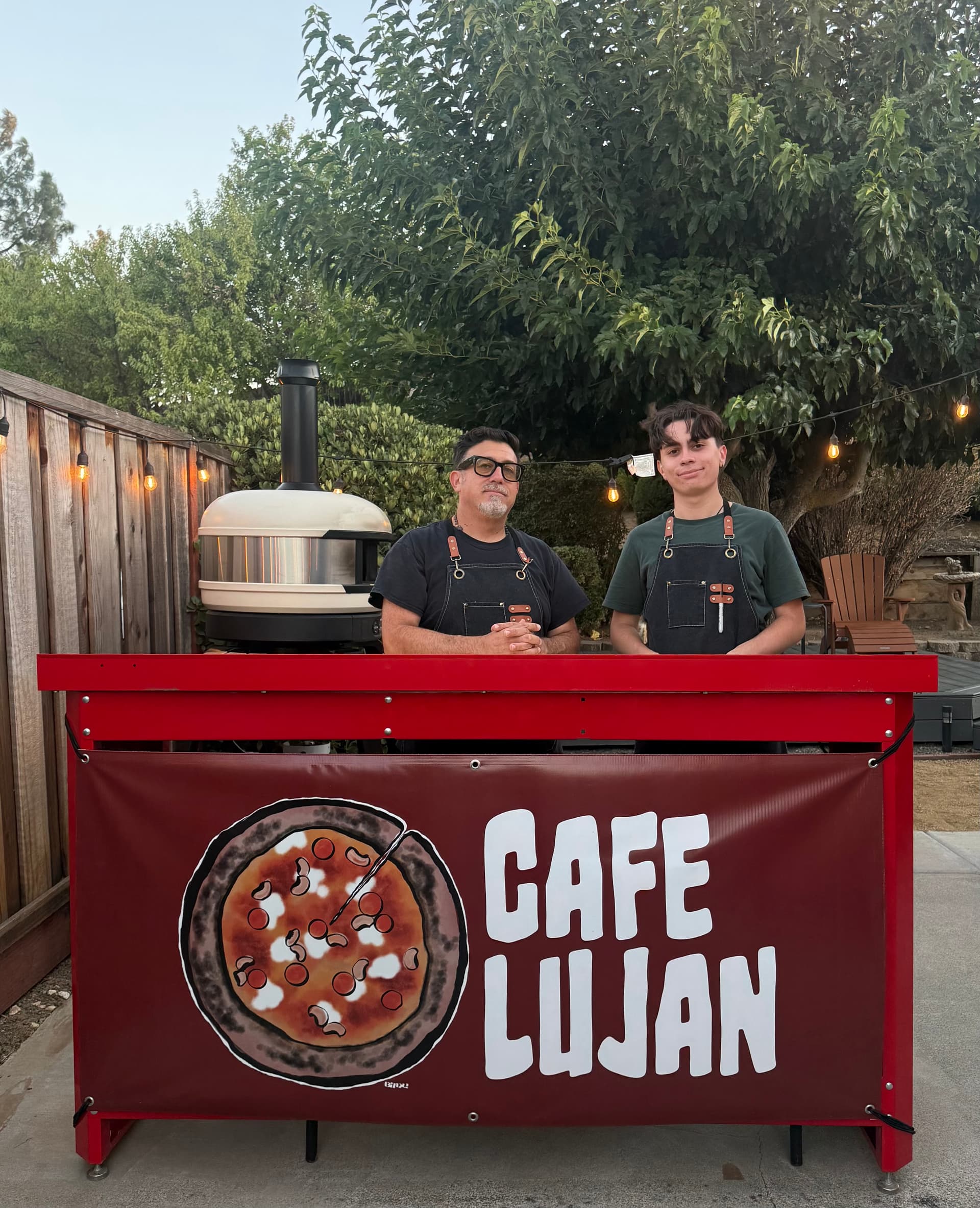 Chris and Maceo Lujan of the MEHKO home restaurant Cafe Lujan in Pittsburg, Calif. (Courtesy of Chris Lujan)