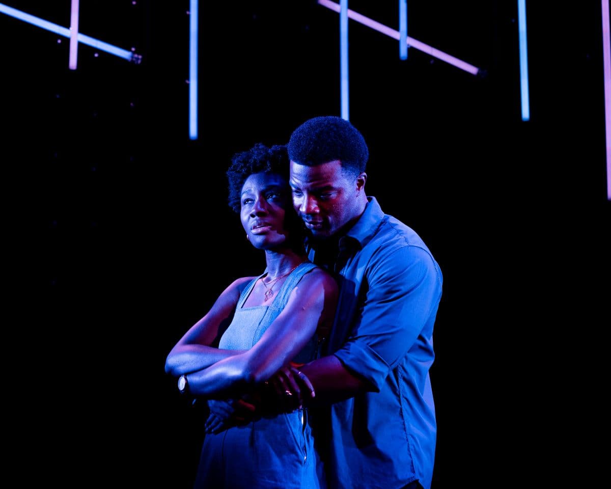 Des (Charity Bedu-Addo) and Dre (Daniel Ezra) are reunited after eight years apart, in "Shifters." (Marc J. Franklin)