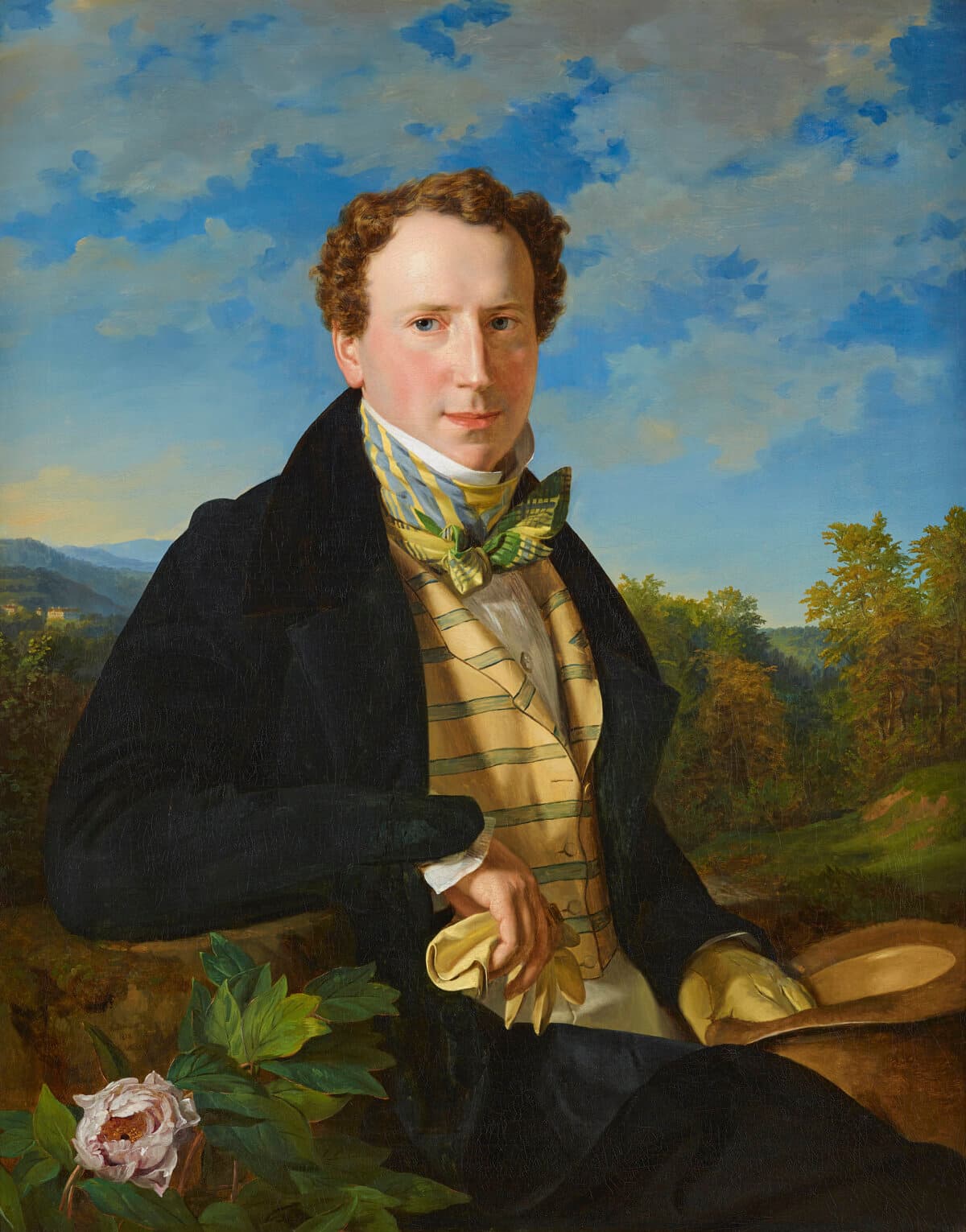 “Self-Portrait as a Young Man,” 1828, by Ferdinand Georg Waldmüller. Oil on canvas; 37 3/8 inches by 29 1/2 inches. Belvedere, Vienna. (Copyright Belvedere, Vienna)