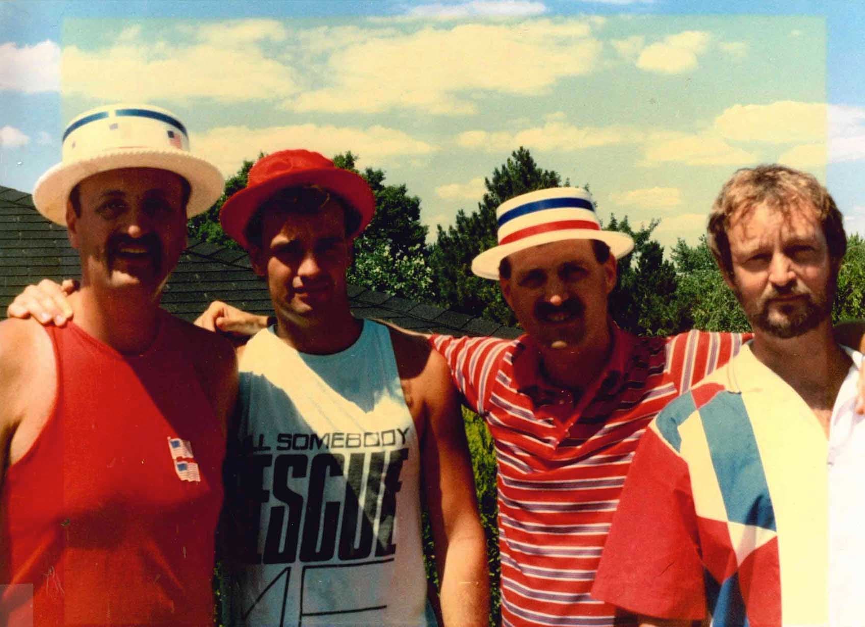 Stephen Siller (2nd L) with his brothers, including Tunnel to Towers CEO Frank Siller (far R). (Tunnel to Towers)