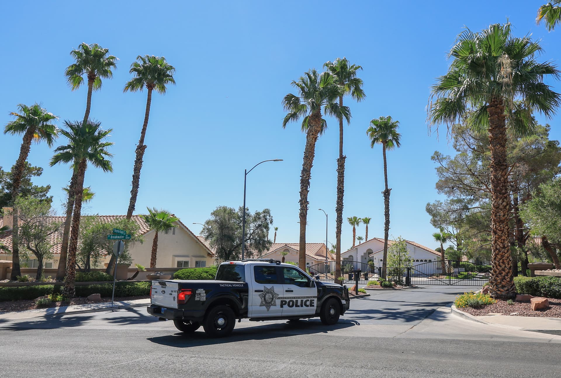 A Las Vegas Metropolitan Police Department vehicle in Las Vegas, Nev., on  July 29, 2025. (Ethan Miller/Getty Images)