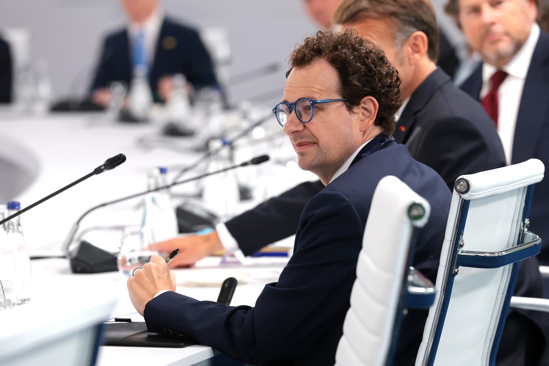 Anthropic CEO Dario Amodei during a G7 meeting in Évian-les-Bains, France, on June 17, 2026. (Anna Moneymaker/Getty Images)