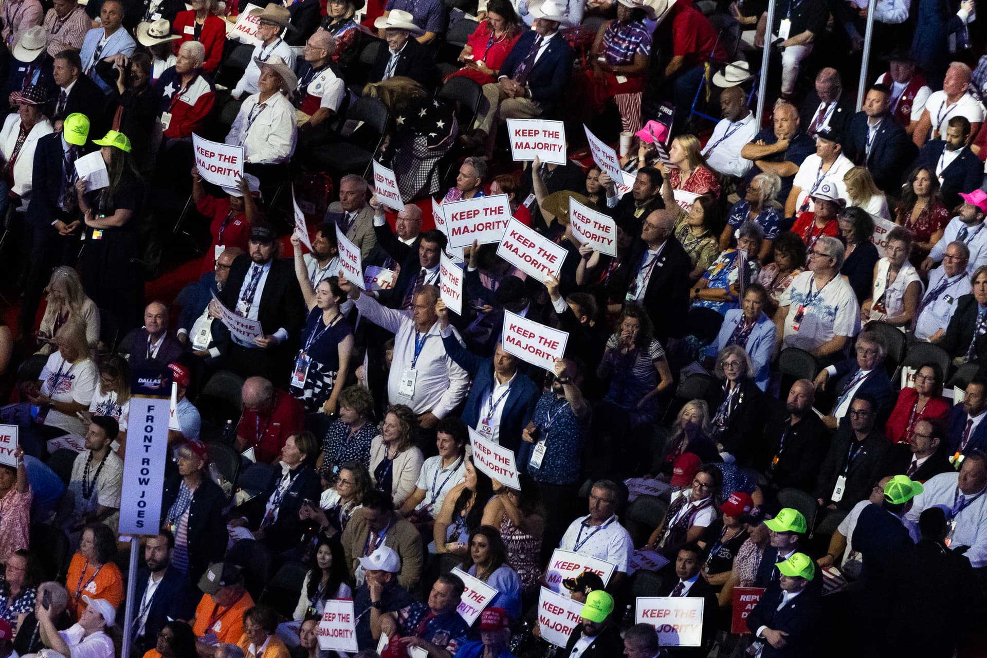 People attend Day 1 of the 2026 Republican National Committee (RNC) Midterm Convention in Dallas on Sept. 9, 2026. (John Fredricks/The Epoch Times)
