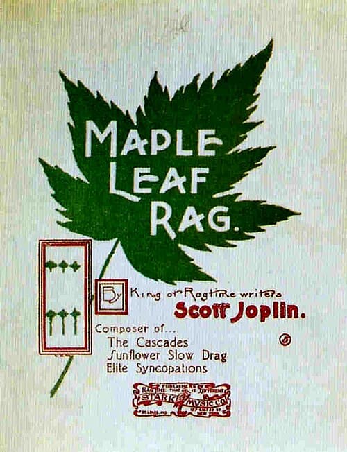 The cover of a copy of the "Maple Leaf Rag" by Scott Joplin. (<a href="https://commons.wikimedia.org/wiki/User:Schorle">Schorle</a>/<a href="https://creativecommons.org/licenses/by/3.0/deed.en">CC BY-SA 3.0</a>)
