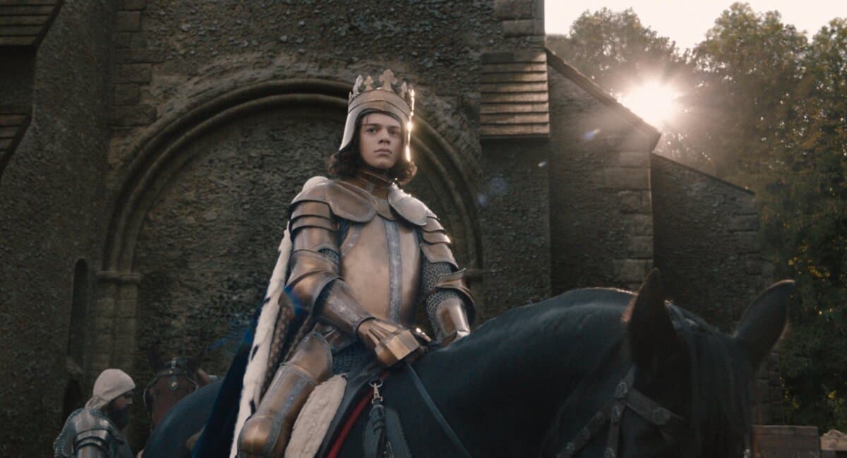 Richard II (Woody Norman), in “The Uprising.” (Focus Features)