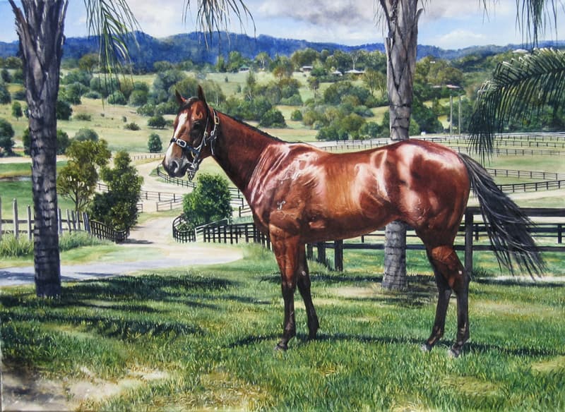 A watercolour by Australian artist Gordon Hanley. (Courtesy of Gordon Hanley)