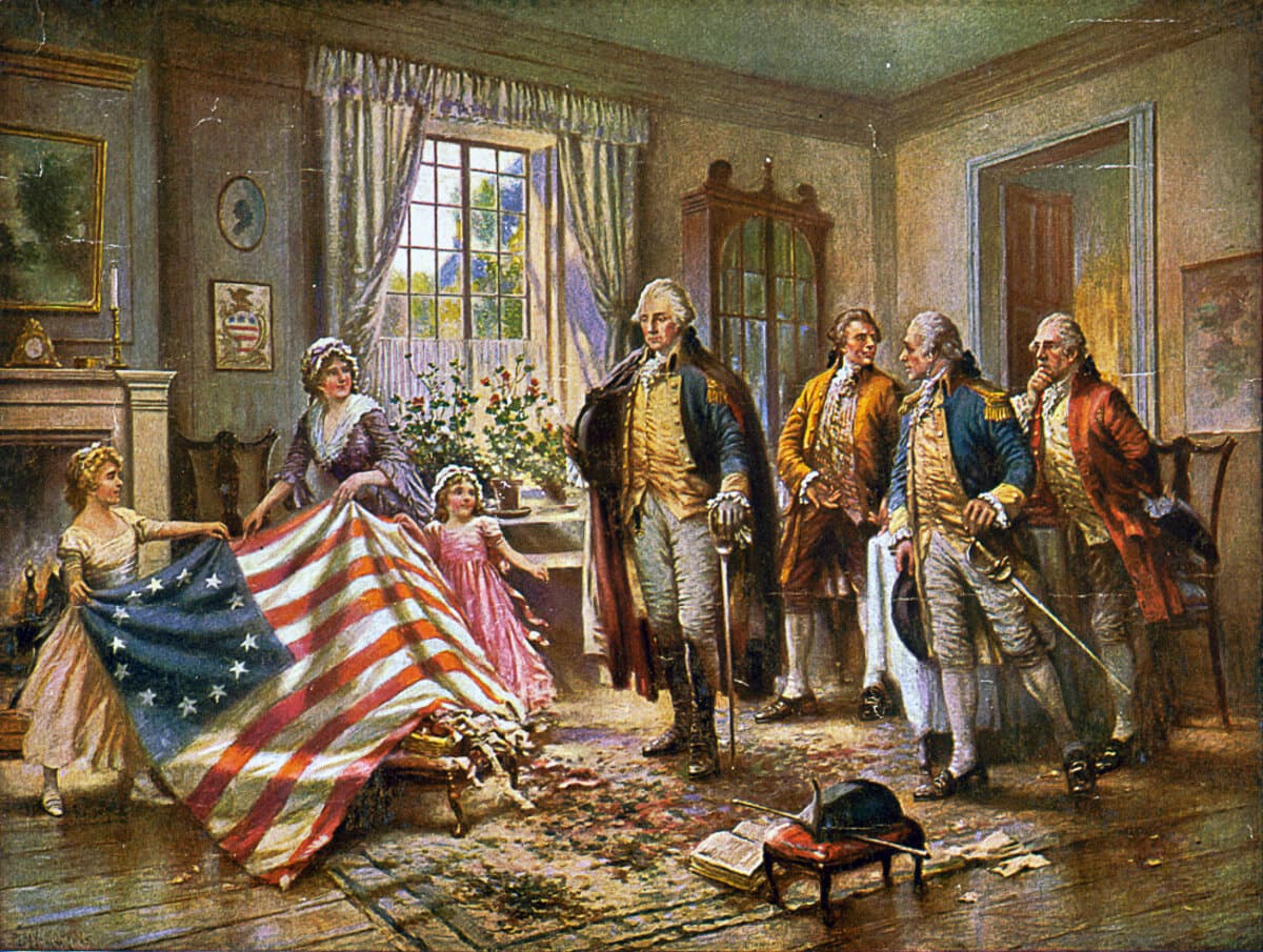 “The Birth of Old Glory,” 1917, by Edward Percy Moran. (Public Domain)