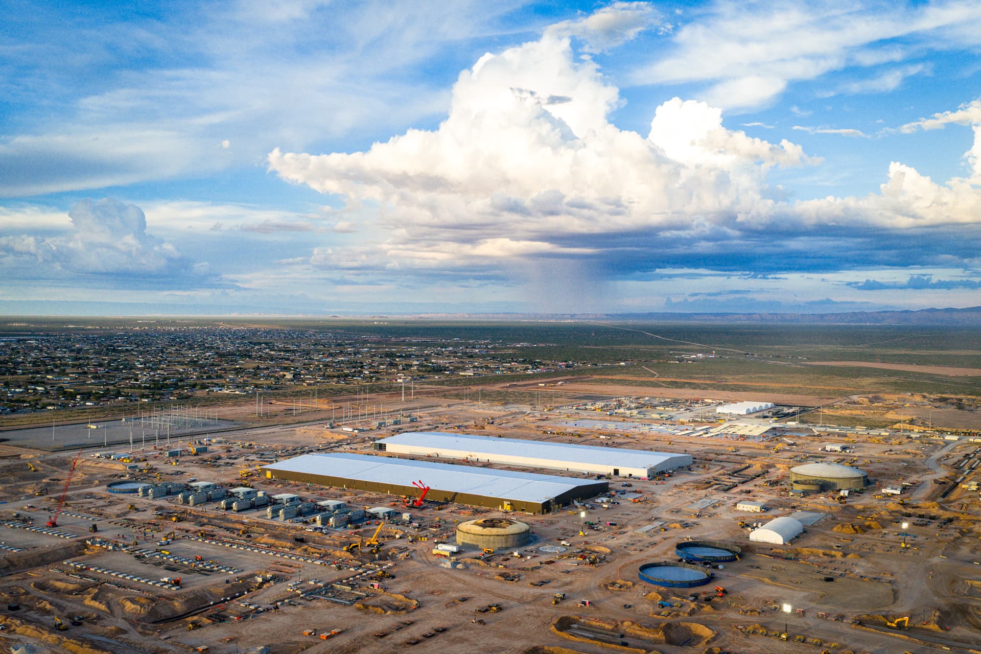 Meta's El Paso data center in El Paso, Texas, on Aug. 13, 2026. (Brandon Bell/Getty Images)