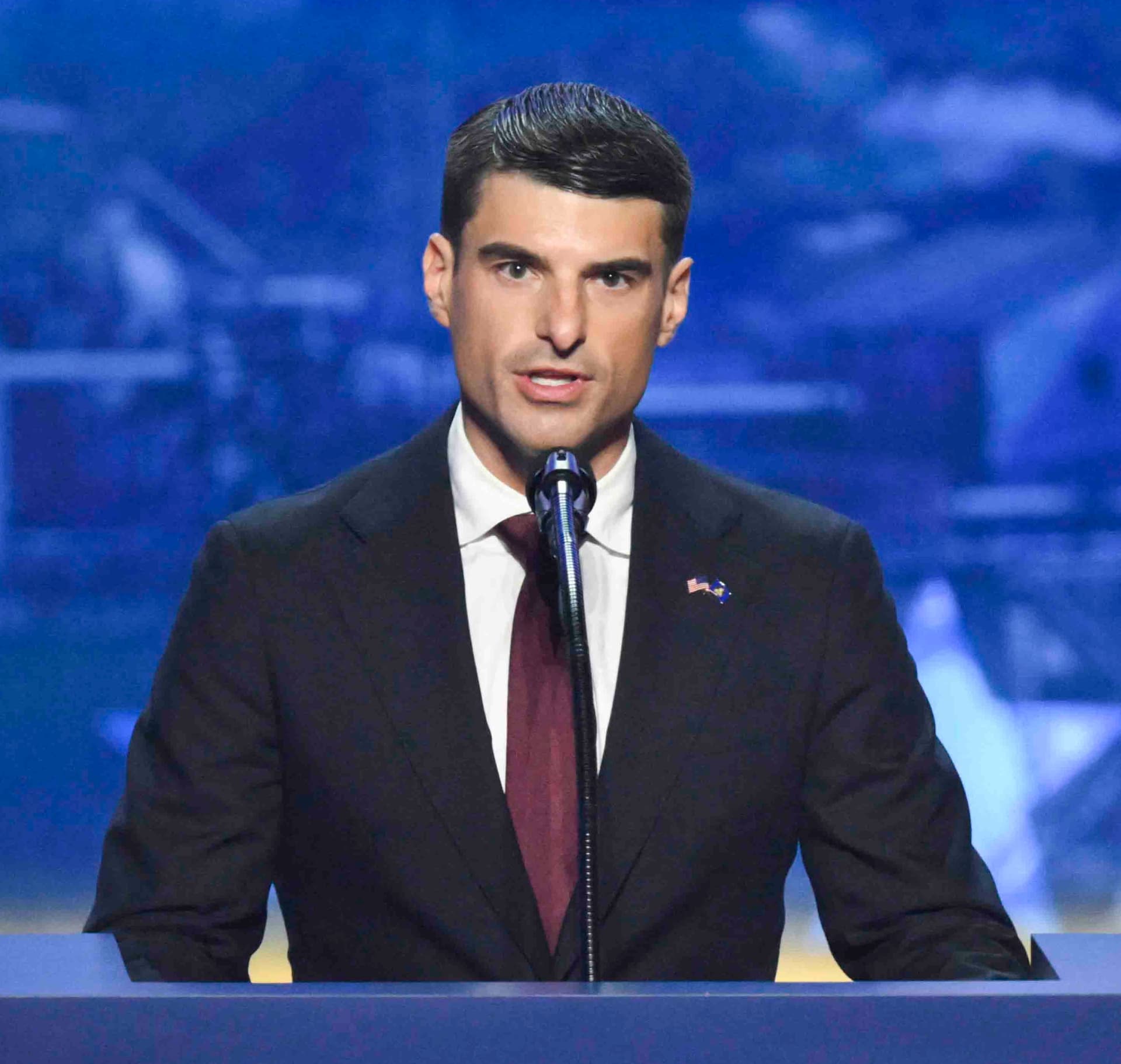 Rep. Rob Bresnahan (R-Pa.) speaks during the Republican National Midterm Convention at the American Airlines Center in Dallas on Sept. 9, 2026. (Patrick T. Fallon/AFP via Getty Images)