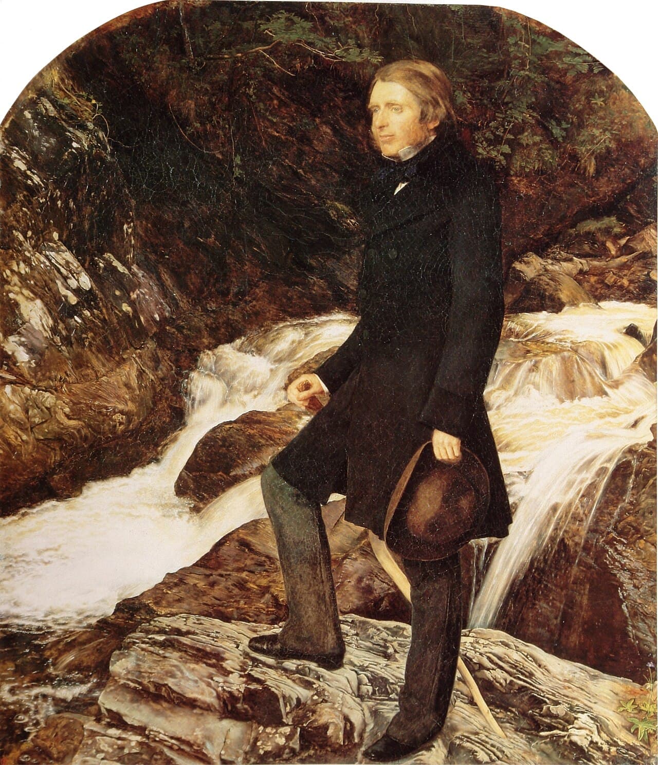 A portrait of John Ruskin, 1853–1854, by John Everett Millais. (Public Domain)