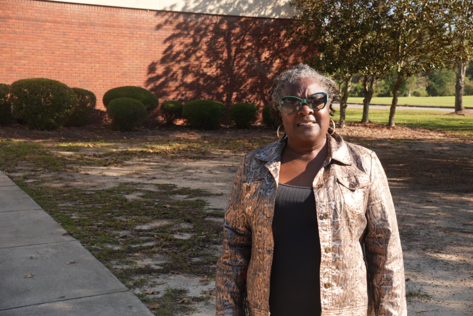 Dorothy Lamar, a Georgia resident, told The Epoch Times she voted for Democratic candidates in Vienna, Ga., as early voting began Oct. 13, 2026. (Troy Myers/The Epoch Times)