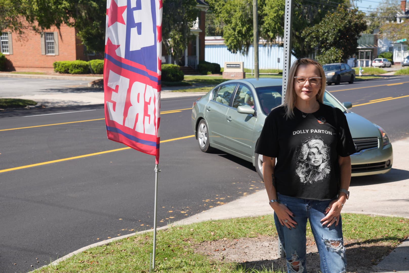 Christina Okuma shared concerns about affordability and said Democrats would best address the issue. She voted in Valdosta, Ga., on Oct. 13, 2026. (Troy Myers/The Epoch Times)