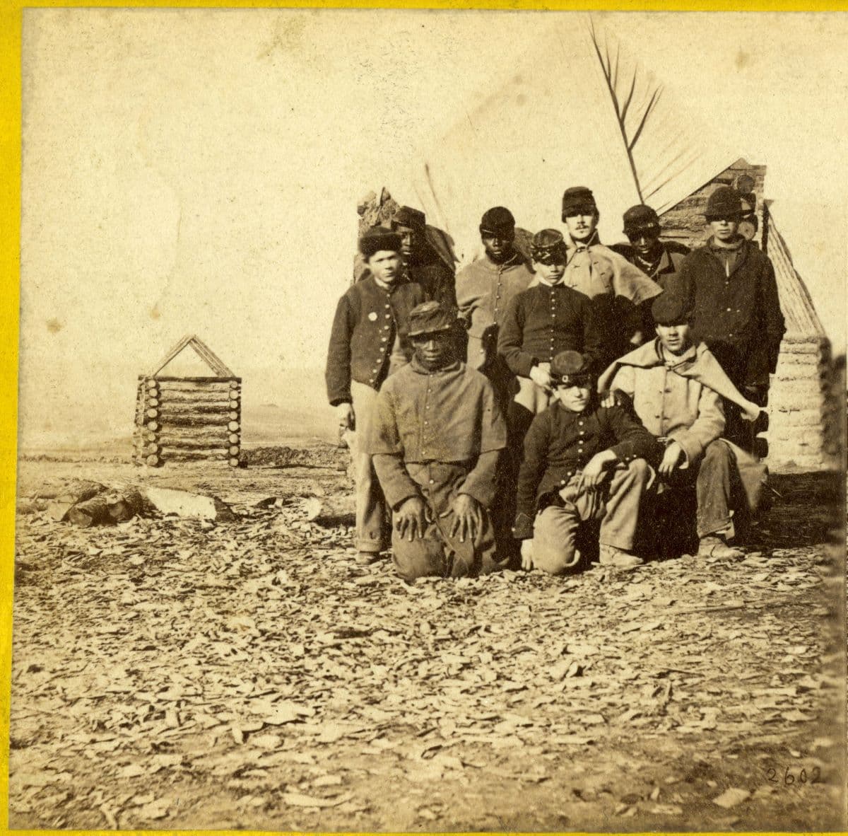 In 1863, the Union Army accepted Freedmen; seen here are black and white teenaged soldiers who volunteered to fight for the Union. (Public Domain)