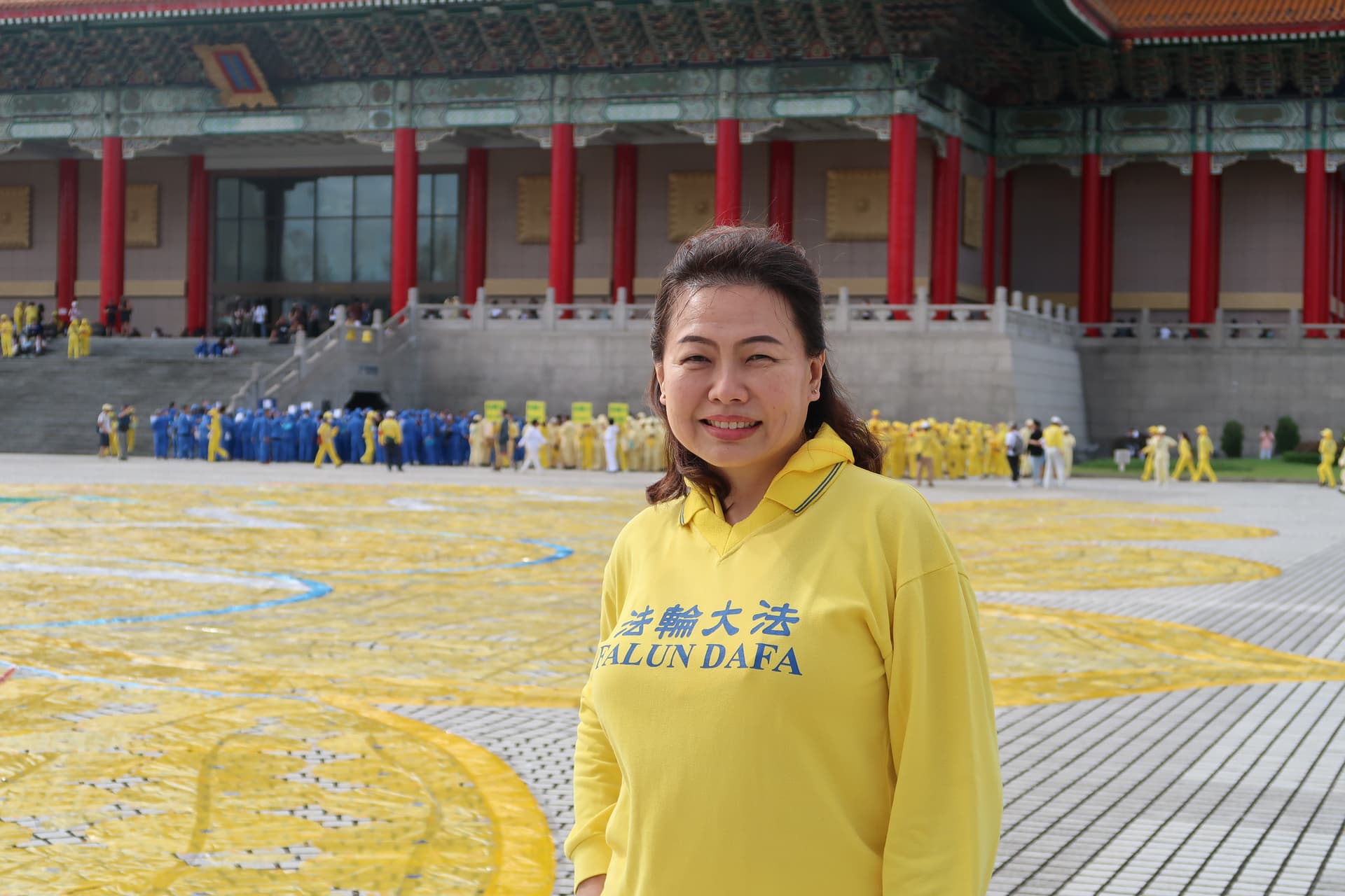 Elissa Cher at Liberty Square in Taipei, Taiwan, on Oct. 17, 2026. (Frank Fang/The Epoch Times)