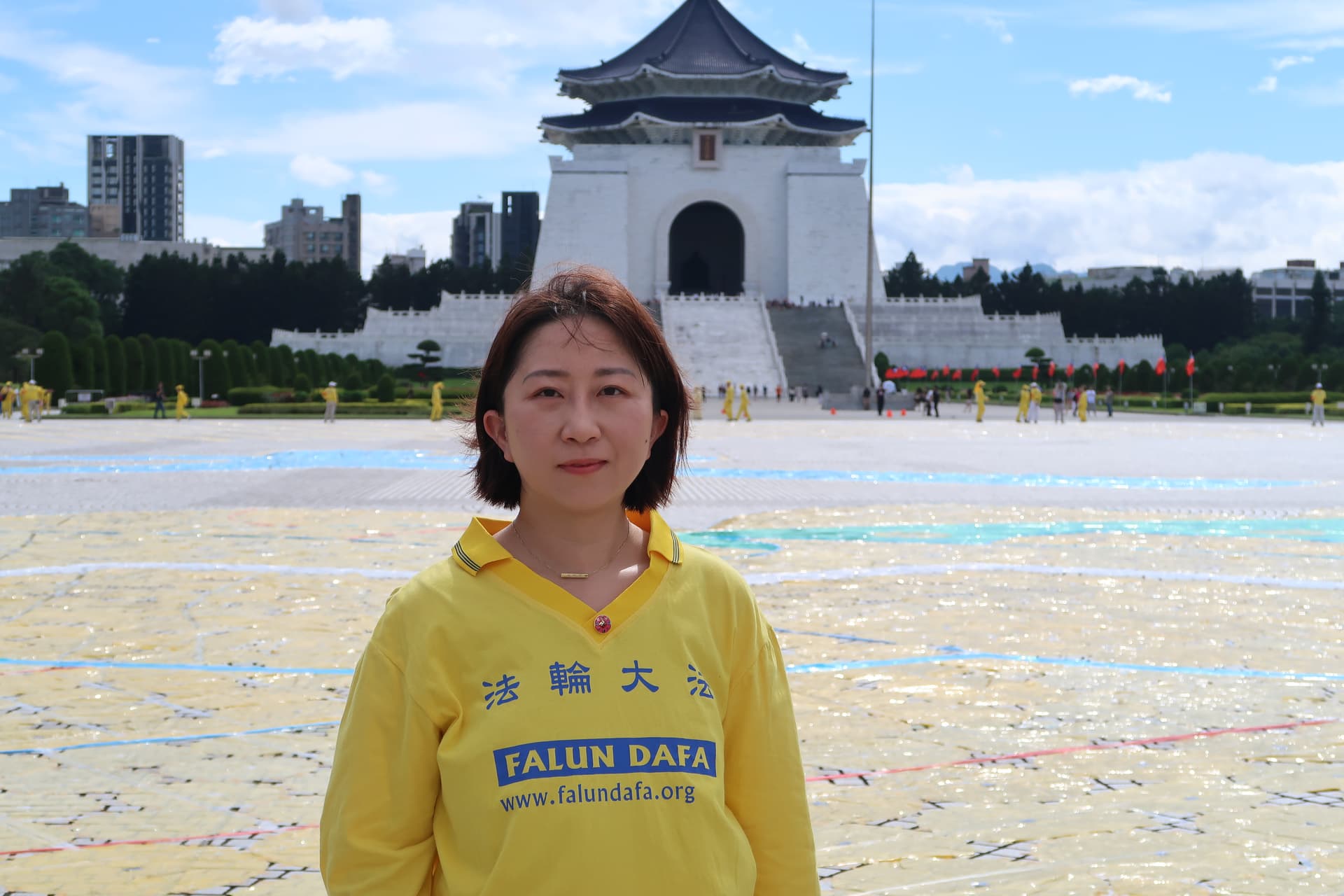 Ma Yuxi at Liberty Square in Taipei, Taiwan, on Oct. 17, 2026. (Frank Fang/The Epoch Times)