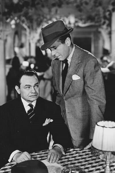 Johnny Sarto (Edward G. Robinson) and Jack Buck (Humphrey Bogart), in "Brother Orchid." (Warner Bros.)