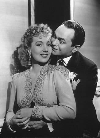 Flo Addams (Ann Sothern) and Johnny Sarto (Edward G. Robinson), in "Brother Orchid." (Warner Bros.)