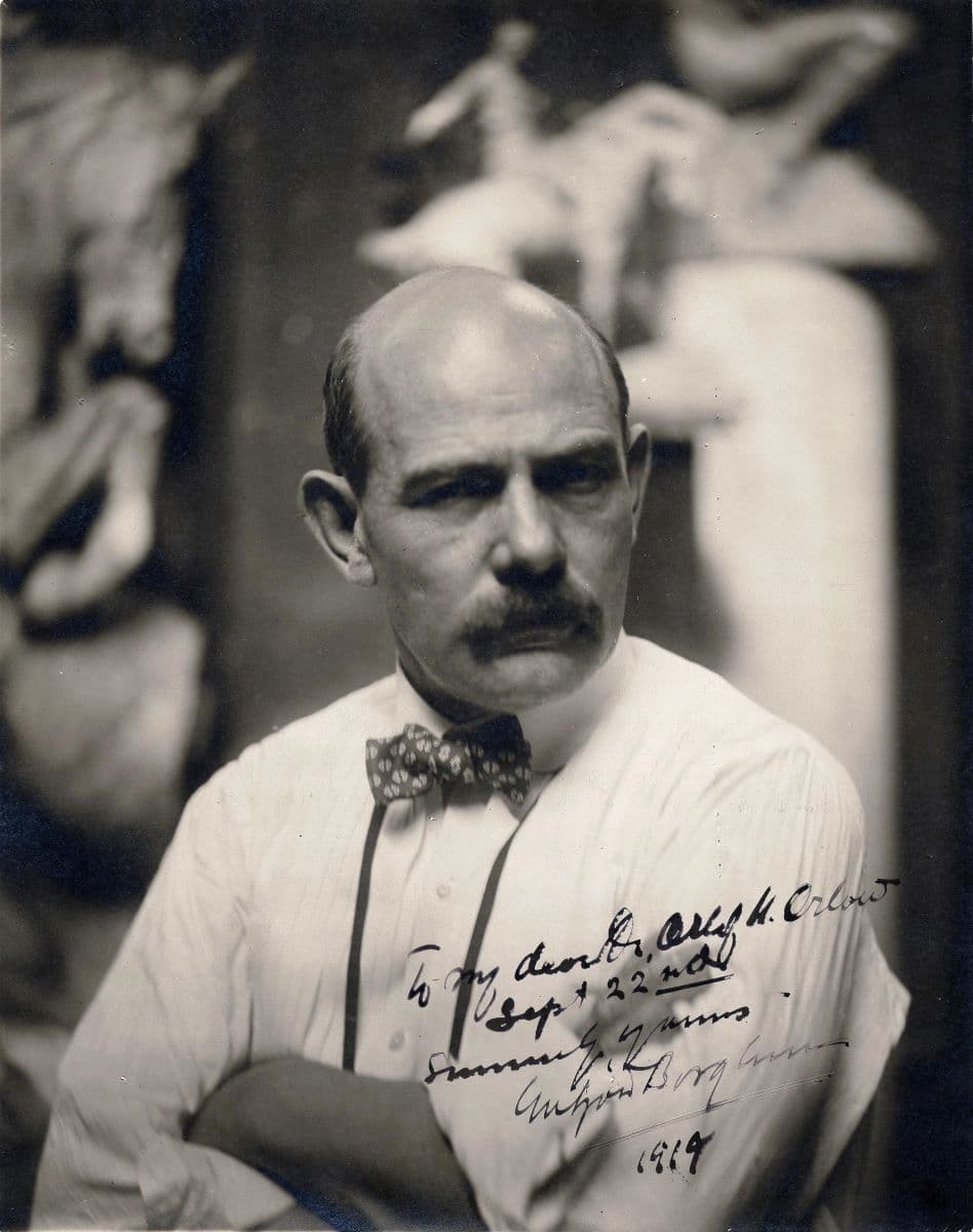Sculptor Gutzon Borglum, 1919. It was Borglum's idea to create a national rather than state-level monument. (Public Domain)