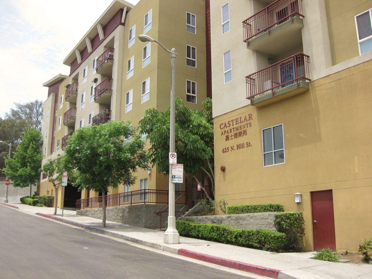 An affordable housing apartment complex in Chinatown, Los Angeles, on June 26, 2014. (Sarah Le/Epoch Times)