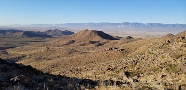 The swath of land in San Bernardino County, Calif., where a massive critical mineral deposit has been rediscovered. (Courtesy of Sundown Resources)