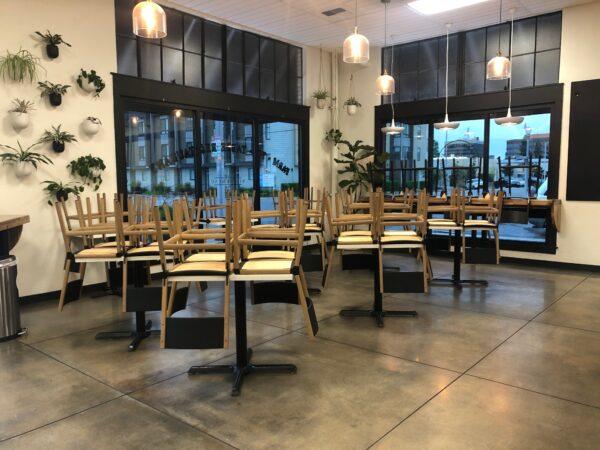 Dot x Ott's indoor dining area is closed. (Courtesy of Dot x Ott)