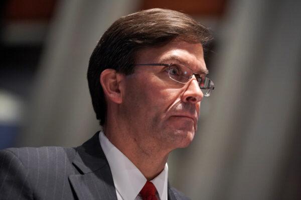U.S. Defense Secretary Mark Esper in Washington, on July 9, 2020. (Greg Nash-Pool/Getty Images)