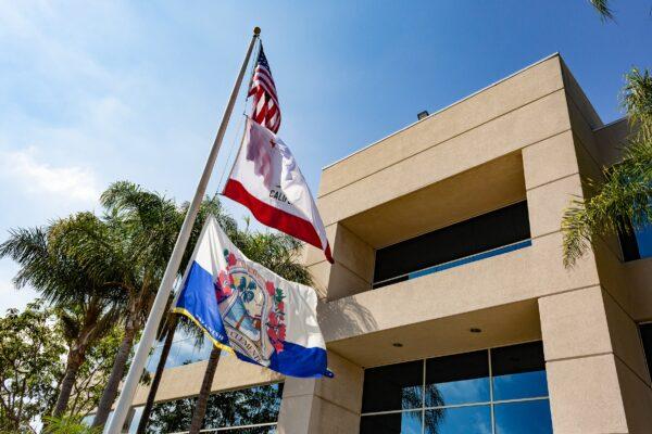 A view of City Hall in San Clemente, Calif., on Oct. 20, 2020. (John Fredricks/The Epoch Times)