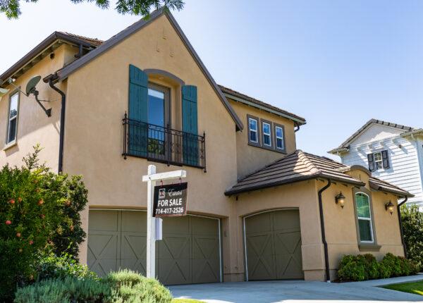 A house for sale in Irvine, Calif., on Sept. 21, 2020. (John Fredricks/The Epoch Times)