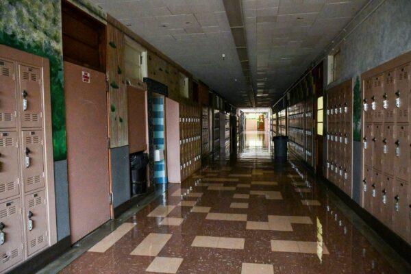 Hollywood High hallway is seen in Los Angeles, Calif., on Sept. 8, 2020. (Rodin Eckenroth/Getty Images)