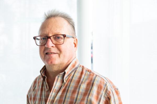 Brett, who was formerly homeless, in Oceanside, Calif., on April 14, 2021. (John Fredricks/The Epoch Times)