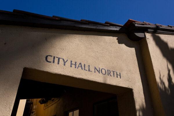 Laguna Beach City Hall area in Laguna Beach, Calif., on Oct. 15, 2020. (John Fredricks/The Epoch Times)