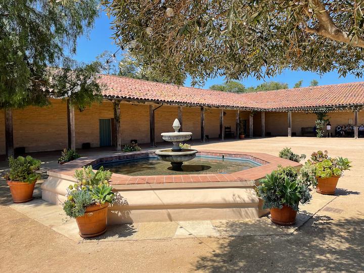 A courtyard behind the Santa Barbara Historical Museum in Santa Barbara, Calif. (Photo courtesy of Bill Gough)