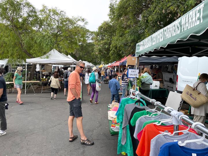 The Saturday Farmer’s Market at the corner of Santa Barbara and Cota Street in Santa Barbara, Calif. (Photo courtesy of Karen Gough)