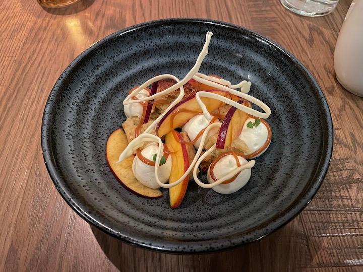 California olive oil cake dessert from the Costa Restaurant in Santa Barbara, Calif. (Photo courtesy of Karen Gough)