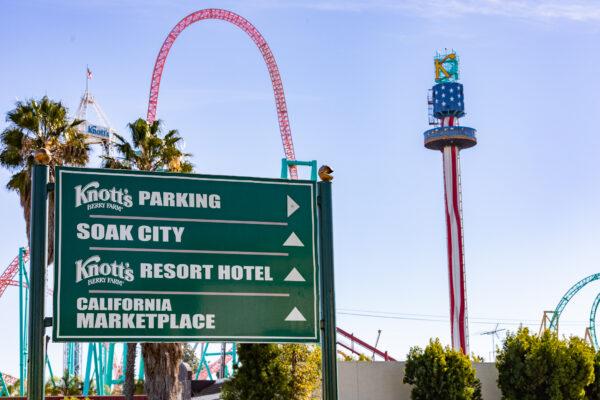 Knott's Berry Farm in Buena Park, Calif., on Jan. 15, 2021. (John Fredricks/The Epoch Times)